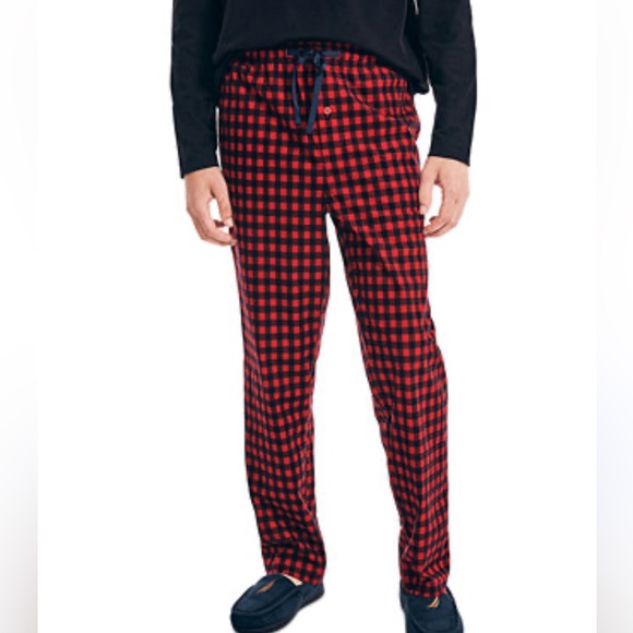 J. Crew Red and Black Checkered Sweatpants - Picture 1 of 4